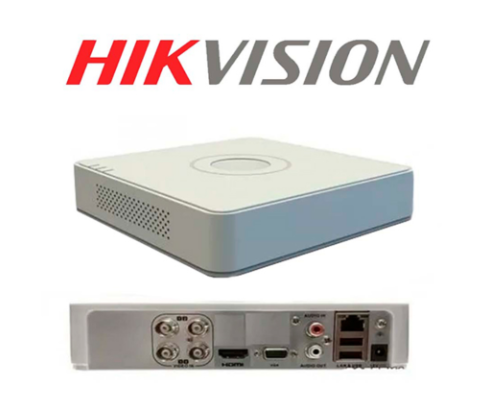 GRABADORA DVR PARA CAMARAS DE VIGILANCIA HIKVISION 4-CH ANALOG.1-CH IP. 1080P LITE/720P. 1 SATA INTERFACE. H.265 PRO+ DS-7104HGHI-M1