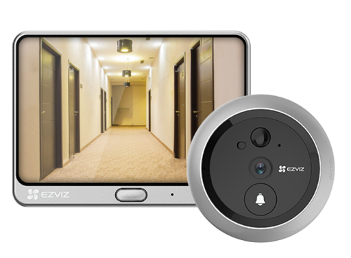 CAMARA DE VIGILANCIA EZVIZ CON TIMBRE PARA LA PUERTA CS-DP1C (SILVER METALLIC CS-DP1C