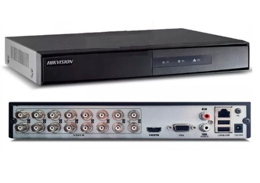 GRABADORA DVR PARA CAMARAS DE VIGILANCIA HIKVISION 16 Turbo HD/AHD/Analog interface input. 16-ch video&1-ch audio input. 2-ch IP video input. HDMI & VGA Output. 1 SATA interface HD1080P DS-7216HGHI-M1